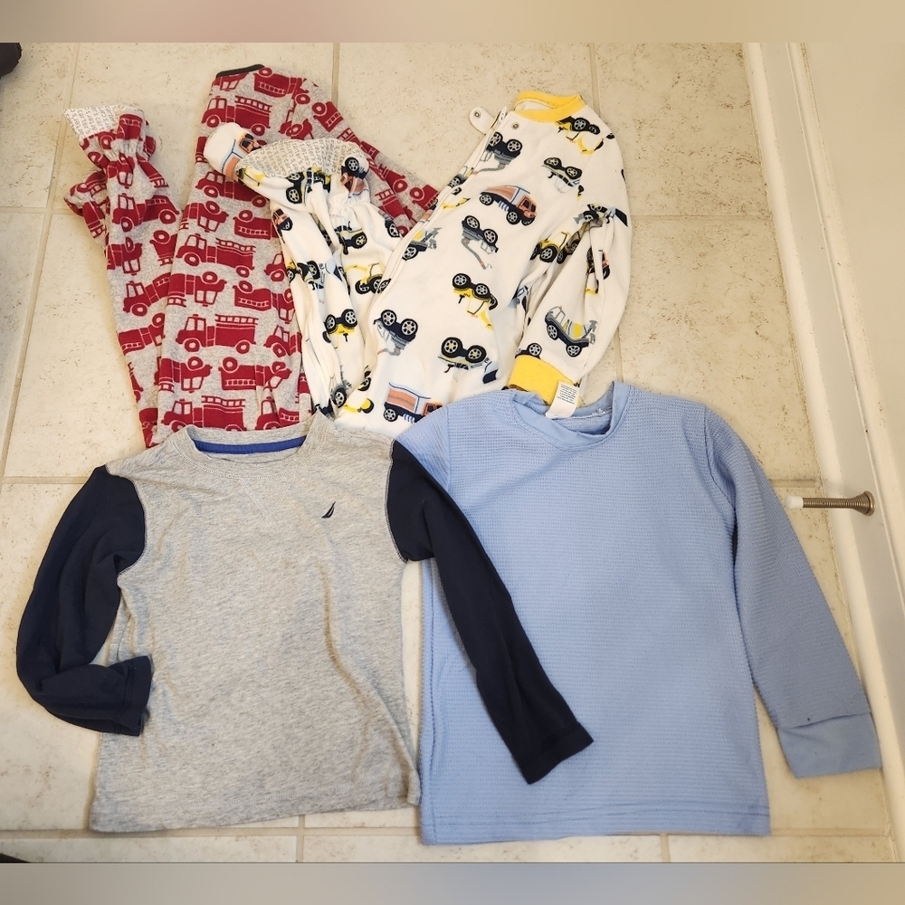 Boys Set Of 4 Size 5t Pj Pajamas #U702